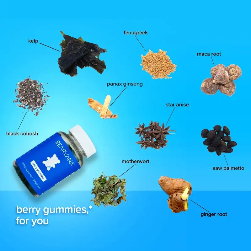 BEARVANA Berry Supplement Gummies