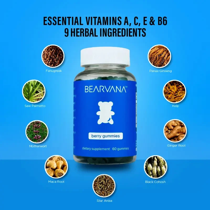 BEARVANA Berry Supplement Gummies